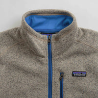 Patagonia Better Sweater 1/4 Zip Sweatshirt - Oar Tan / Vessel Blue thumbnail