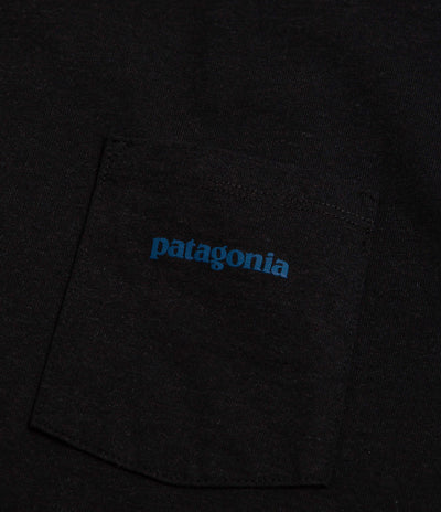 Patagonia Boardshort Logo Pocket Responsibili-Tee T-Shirt - Ink Black