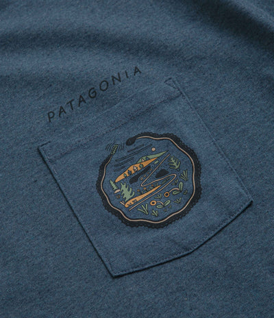 Patagonia Commontrail Pocket Responsibili-Tee T-Shirt - Utility Blue