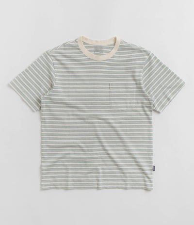 Patagonia Cotton in Conversion Pocket T-Shirt - Hidden Stripe: Natural