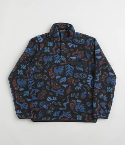 Patagonia Lightweight Synchilla Snap-T Fleece - Across Oceans: Pitch Blue