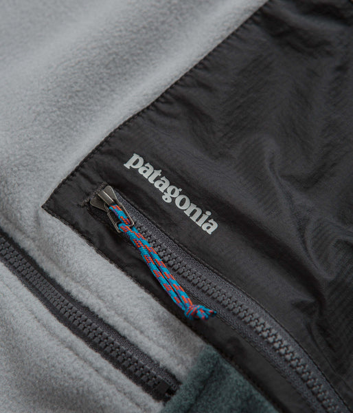 Patagonia Microdini 1/2 Zip Pullover Fleece - Nouveau Green / Salt