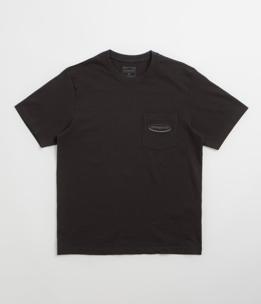 Patagonia MW 95 Oval Logo Pocket T-Shirt - Black