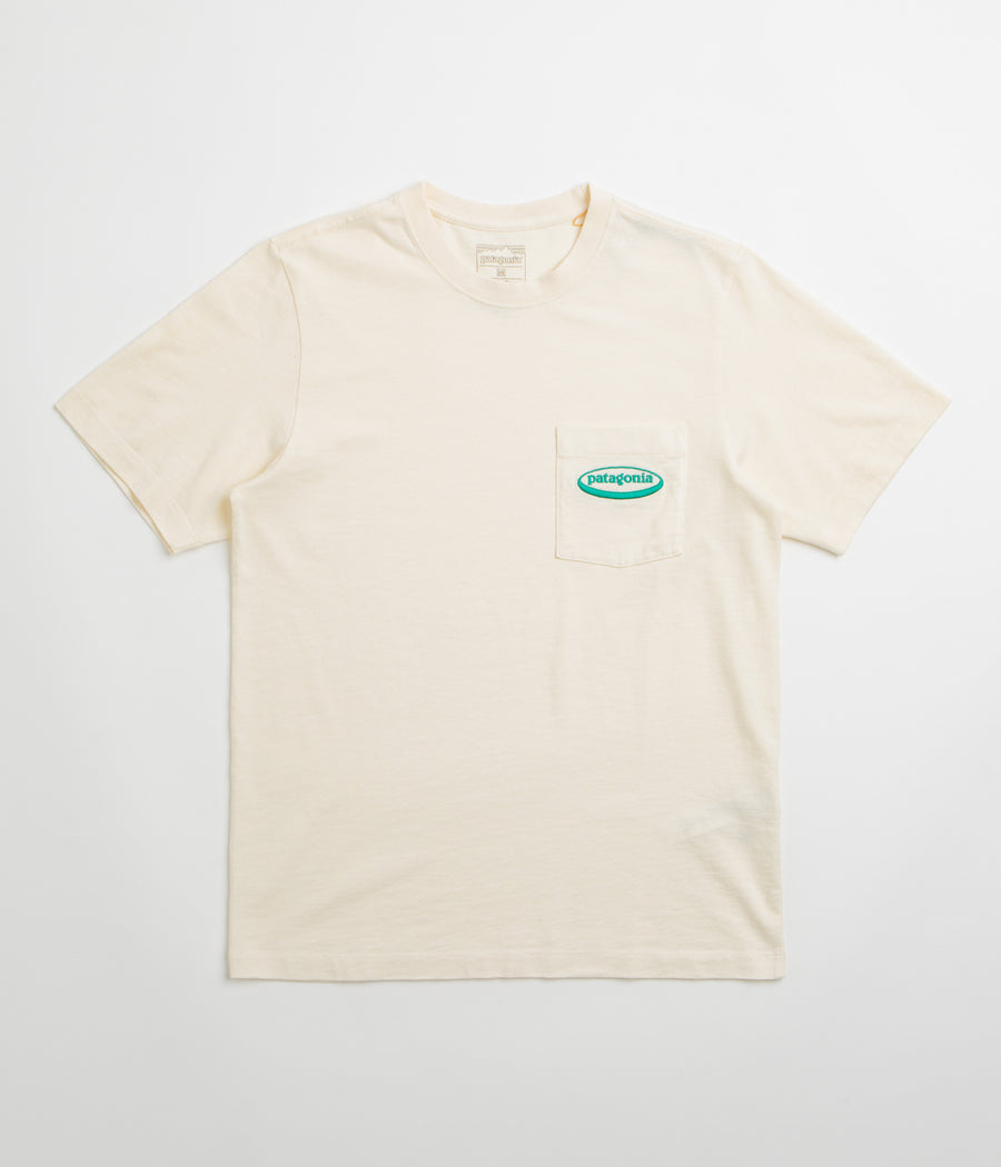 Patagonia MW 95 Oval Logo Pocket T-Shirt - Undyed Natural