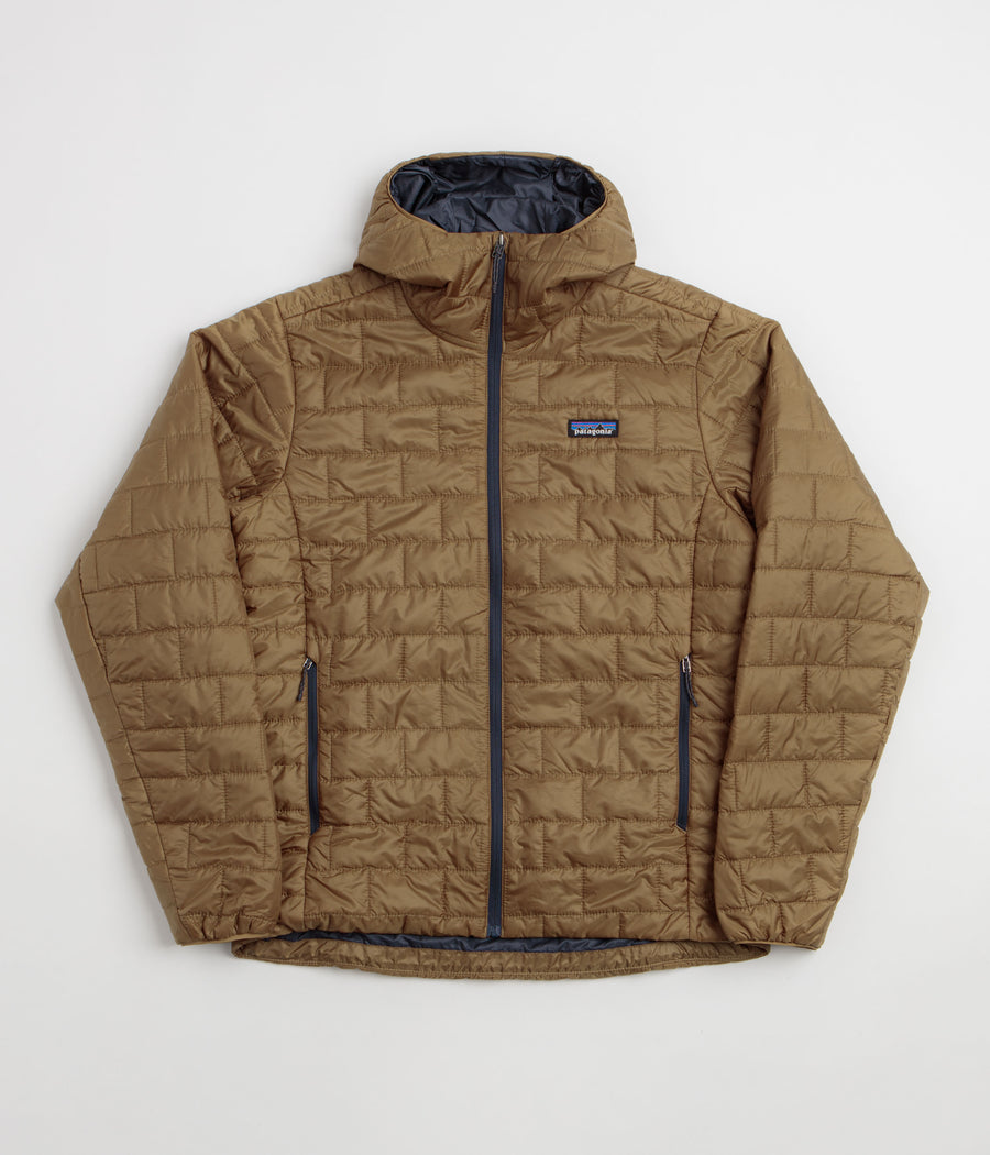 Patagonia Nano Puff Hoodie Jacket in Deer Brown
