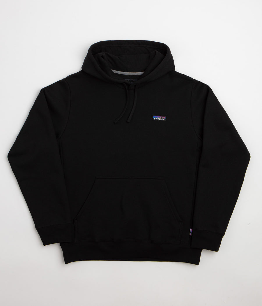 Patagonia P-6 Label Uprisal Hoodie in Black and Black