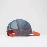 Patagonia P-6 Logo LoPro Trucker Cap - White / Redtail Rust thumbnail