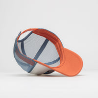Patagonia P-6 Logo LoPro Trucker Cap - White / Redtail Rust thumbnail