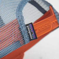 Patagonia P-6 Logo LoPro Trucker Cap - White / Redtail Rust thumbnail