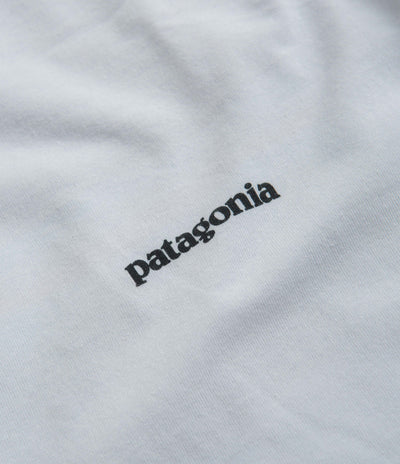 Patagonia P-6 Logo Responsibili-Tee Long Sleeve T-Shirt - White