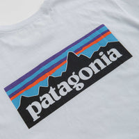 Patagonia P-6 Logo Responsibili-Tee Long Sleeve T-Shirt - White thumbnail