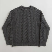 Patagonia Recycled Cable Knit Crewneck Sweatshirt - Hex Grey thumbnail
