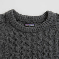 Patagonia Recycled Cable Knit Crewneck Sweatshirt - Hex Grey thumbnail