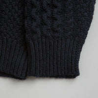 Patagonia Recycled Cable Knit Crewneck Sweatshirt - New Navy thumbnail