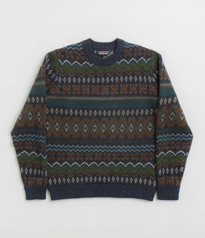 Patagonia Recycled Wool Sweatshirt - Helmsman: Smolder Blue
