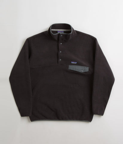 Patagonia Synchilla Snap T Pullover Fleece Black Forge Grey Flatspot