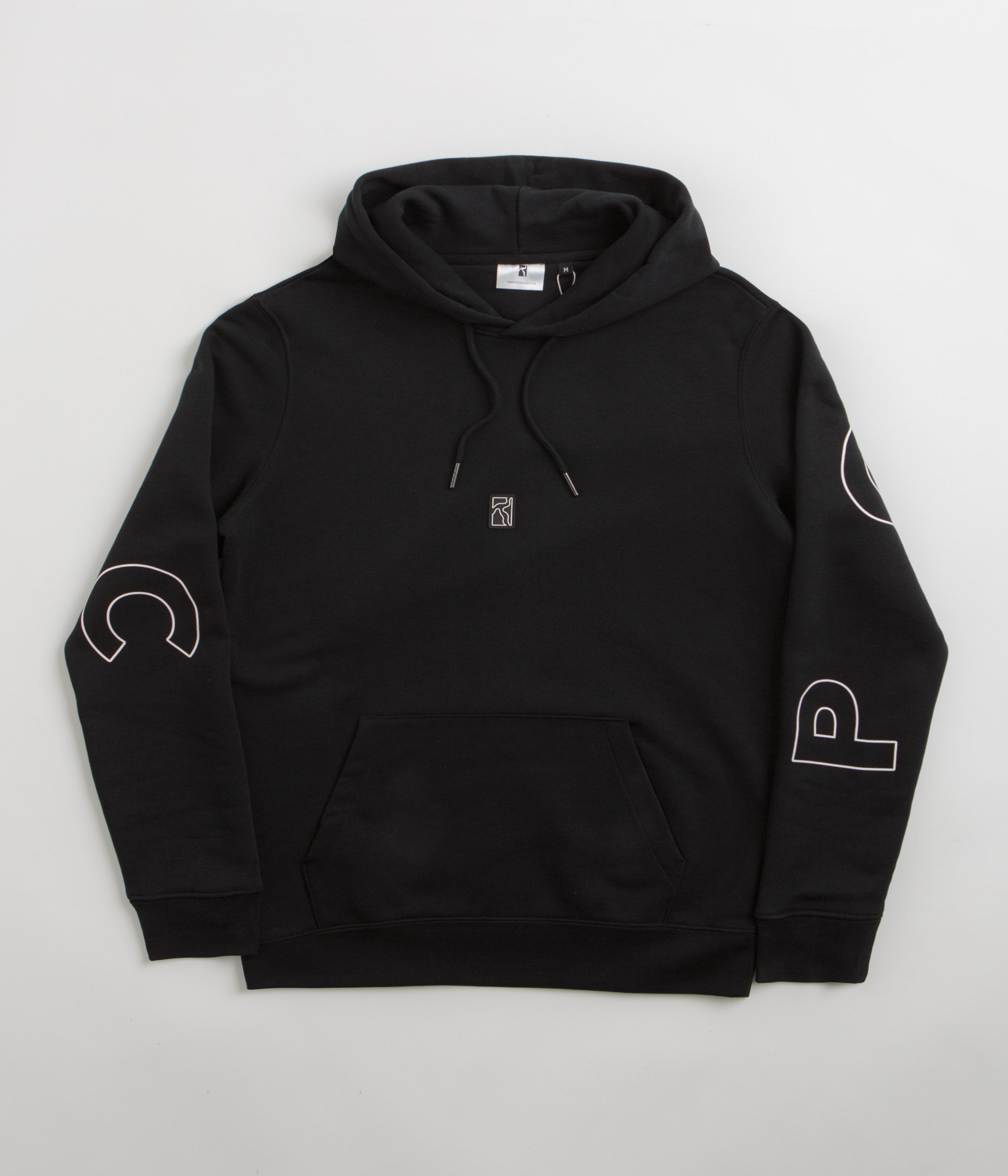 Poetic Collective Big Back Text Hoodie - Black