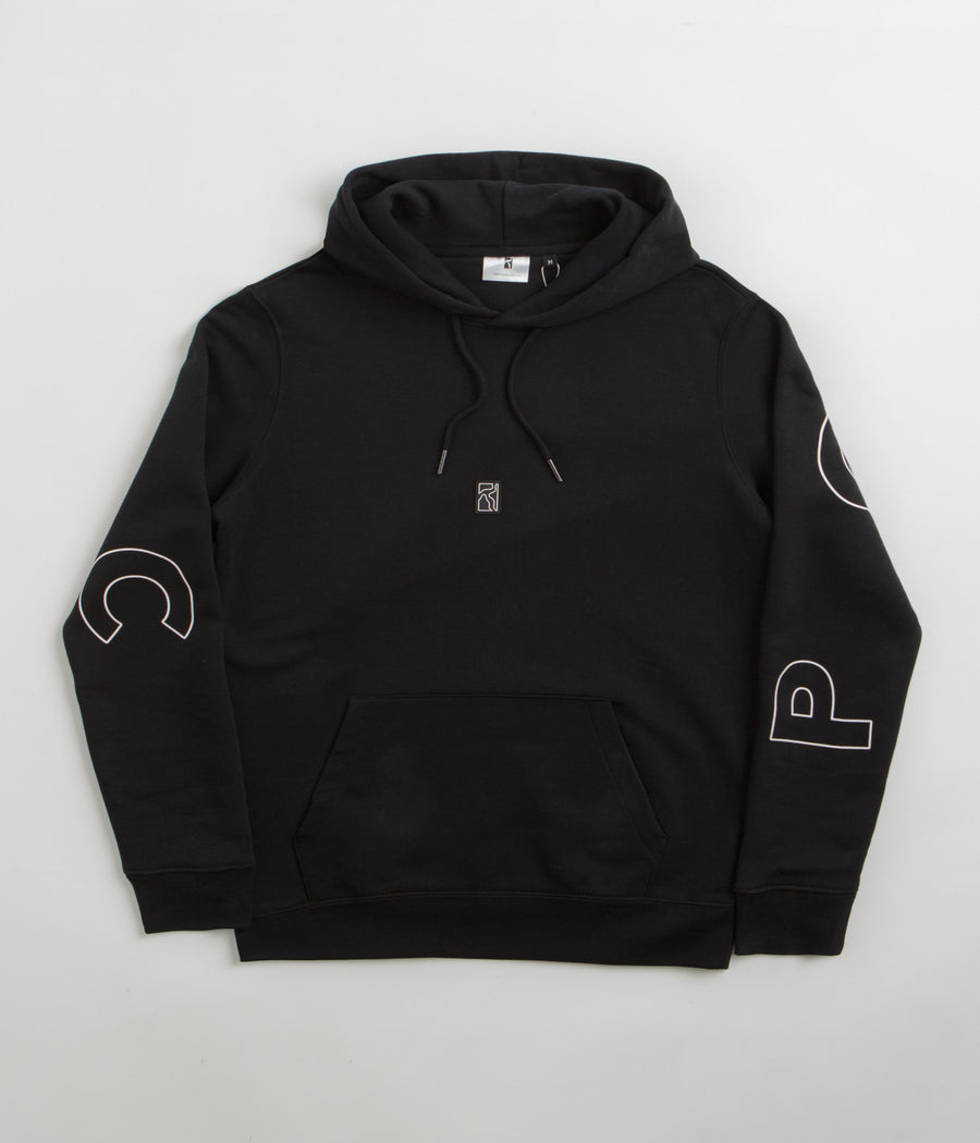 Poetic Collective Big Back Text Hoodie - Black