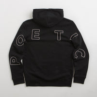 Poetic Collective Big Back Text Hoodie - Black thumbnail