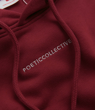Poetic Collective Cloud Hoodie - Burgundy