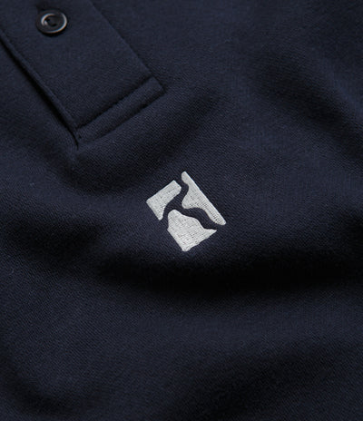 Poetic Collective Heavy Polo Sweatshirt - Dark Navy