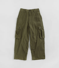 Poetic Collective Poet Corduroy Cargo Pants in Olive Green