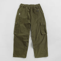 Poetic Collective Poet Corduroy Cargo Pants in Olive Green thumbnail
