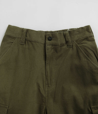 Poetic Collective Poet Corduroy Cargo Pants in Olive Green