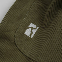 Poetic Collective Poet Corduroy Cargo Pants in Olive Green thumbnail