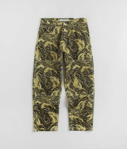 【POLAR SKATE CO】 93! Work Pants Camo polar-93-camo-work-pants-green