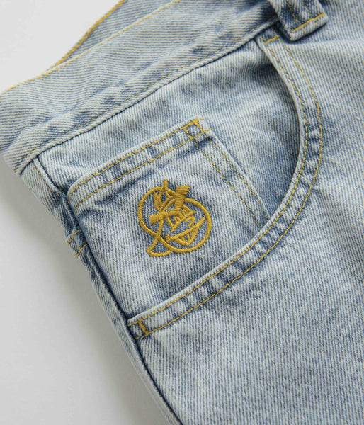 Polar 93 Denim Jeans - Light Blue / Yellow / Yellow | Flatspot
