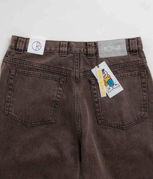 Polar '93 Denim Jeans Mud Brown | Skate Warehouse