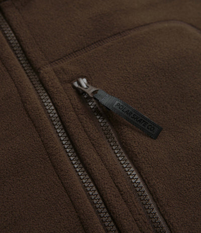 Polar Basic Fleece Jacket in Brown