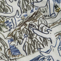 Polar Beach Day Tom Short Sleeve Shirt in Off White thumbnail