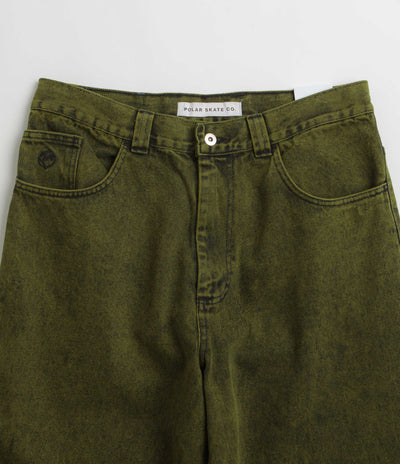 Polar Big Boy Jeans in Green and Black / Black