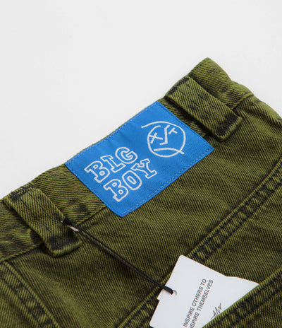 Polar Big Boy Jeans in Green and Black / Black