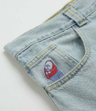 Polar Big Boy Jeans in Light Blue and OG Logo
