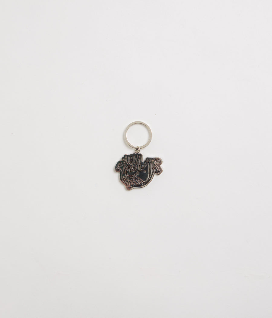 Polar Braces Key Chain in Silver and Black