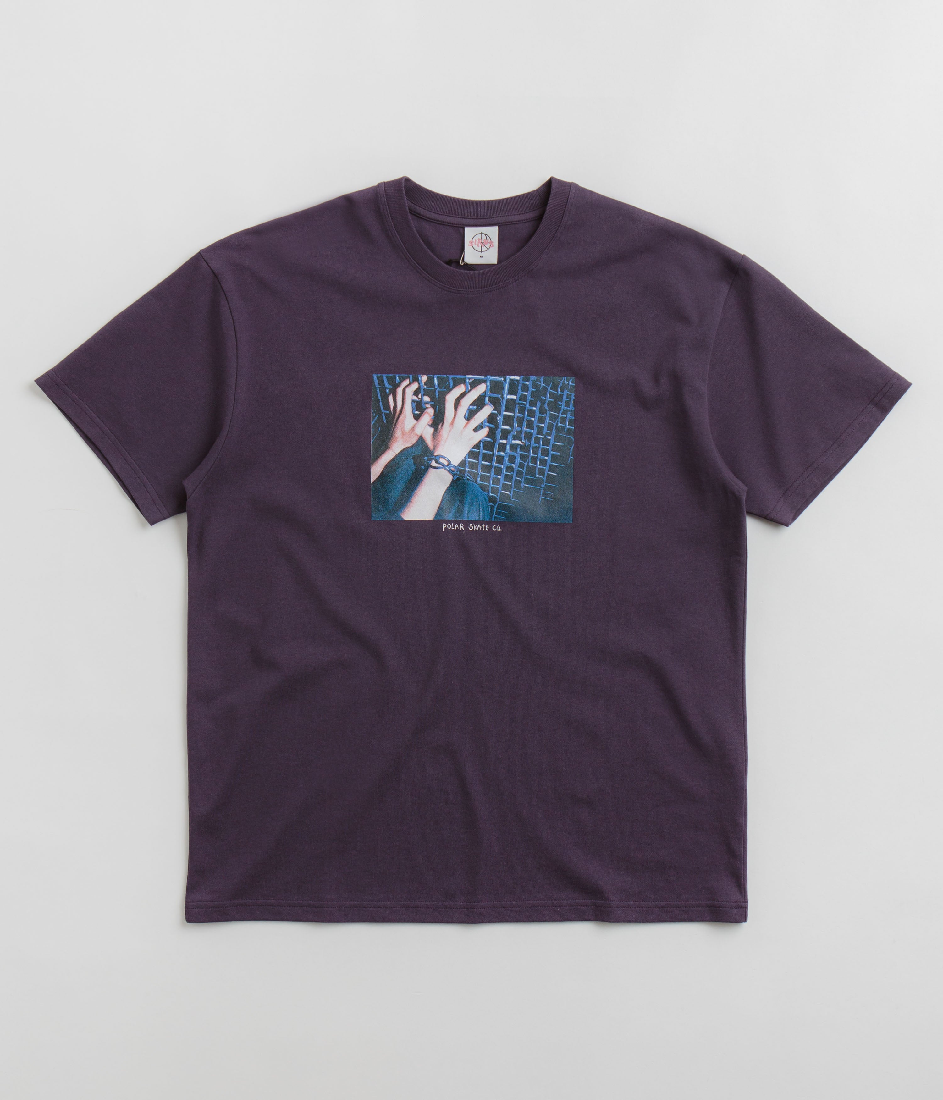 Polar Caged Hands T-Shirt - Dark Violet