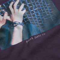 Polar Caged Hands T-Shirt - Dark Violet thumbnail
