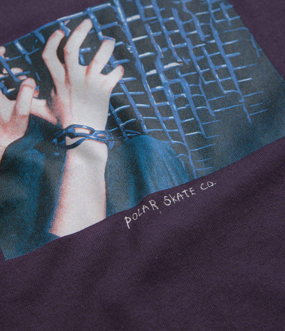 Polar Caged Hands T-Shirt - Dark Violet