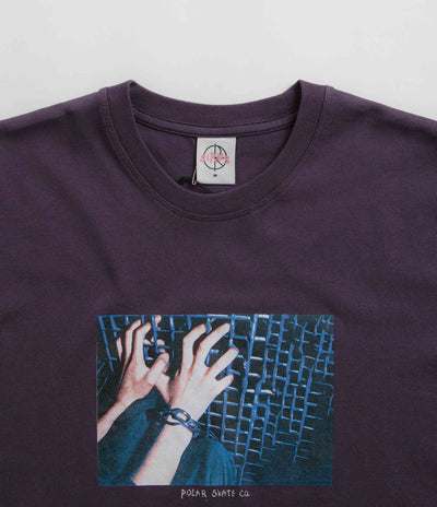 Polar Caged Hands T-Shirt - Dark Violet