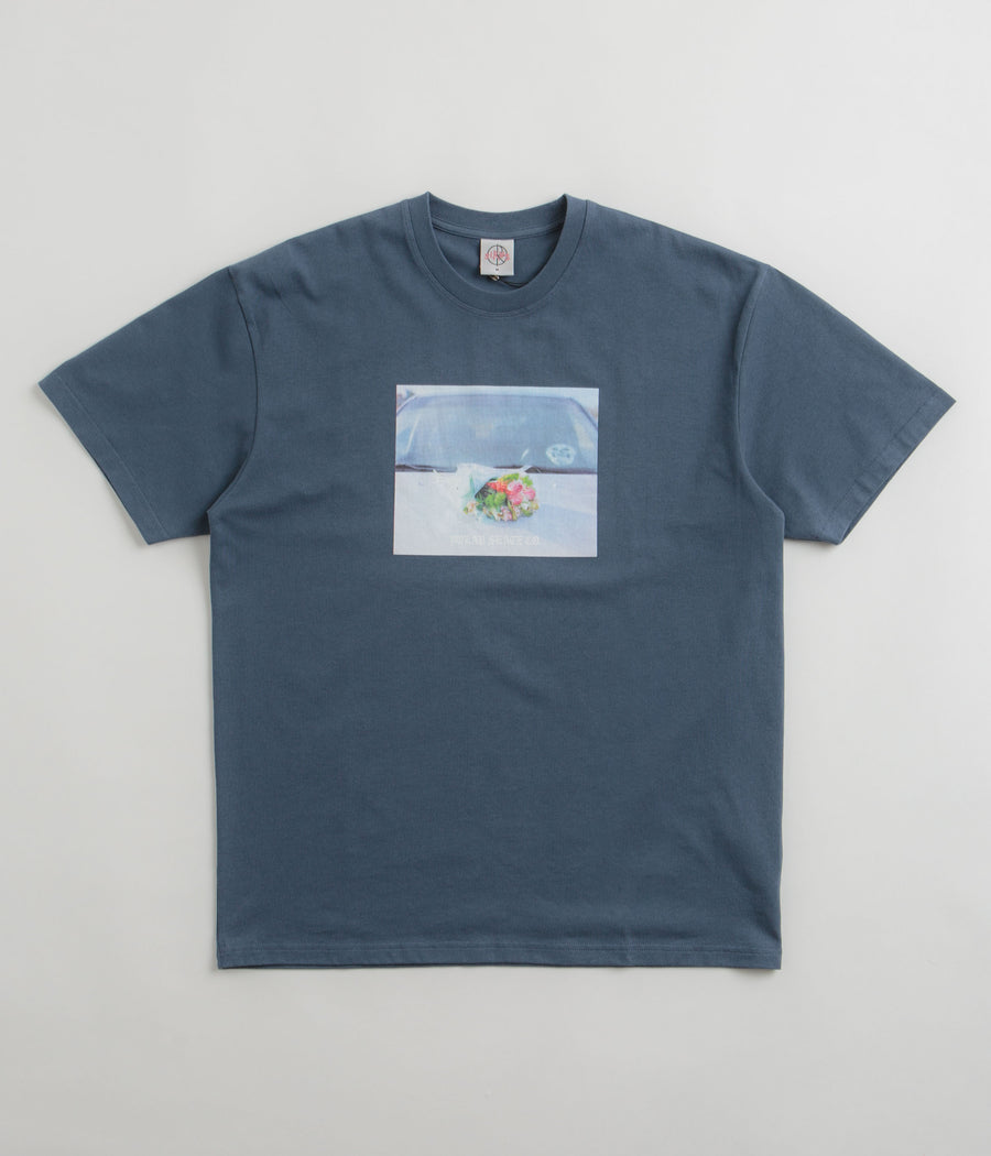 Polar Dead Flowers T-Shirt - Grey Blue