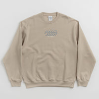 Polar Faces Dave Crewneck Sweatshirt - Taupe thumbnail