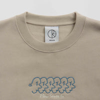 Polar Faces Dave Crewneck Sweatshirt - Taupe thumbnail