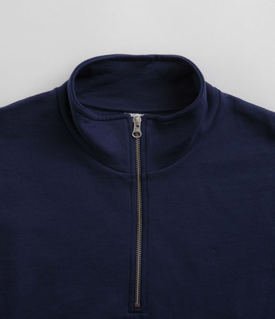 Polar Frank Half Zip Sweatshirt - Dark Blue