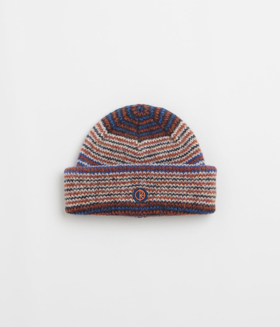 Polar George Beanie in Blue and Orange