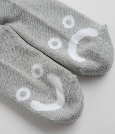 Polar Happy Sad Classic Socks - Heather Grey