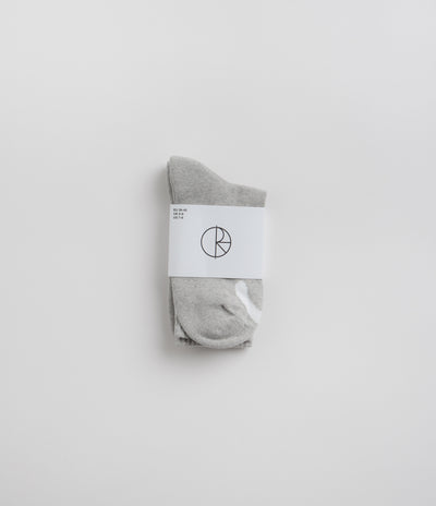 Polar Happy Sad Classic Socks - Heather Grey