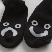 Polar Happy Sad Long Socks - Black thumbnail